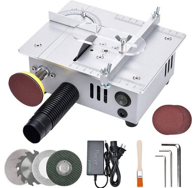 PRIISF Multifunktionssäge Tischkreissäge Trennsäge Easy Cut & Grind Mini Desktop-Sägeschneider, für PCB-Board, Kunststoff, PVC, Holz, Balsa, Acryl Material schneiden von PRIISF