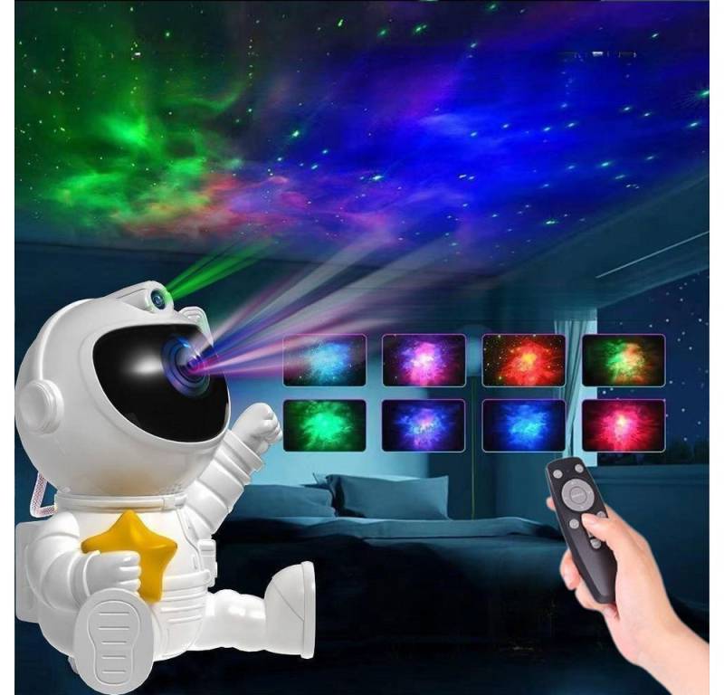 PRIISF Projektionslampe LED Astronaut Sternenhimmel Projektor Nachtlicht Starry Galaxy Nebula, 360°-Drehen, LED Weltraum Nachthimmel Lichtprojektor Lampe, Sternenlicht Schlafzimmer Deckenprojektion Lampen, mit Timer und Fernbedienung, für Kinder Geschenk, Raumdekoration, Weihnachten, Geburtstag, Party PRIISF Projektionslampe LED Astronaut Sternenhimmel Projektor Nachtlicht Starry Galaxy Nebula, 360°-Drehen, LED Weltraum Nachthimmel Lichtprojektor Lampe, Sternenlicht Schlafzimmer Deckenprojektion Lampen, mit Timer und Fernbedienung, für Kinder Geschenk, Raumdekoration, Weihnachten, Geburtstag, Party von PRIISF