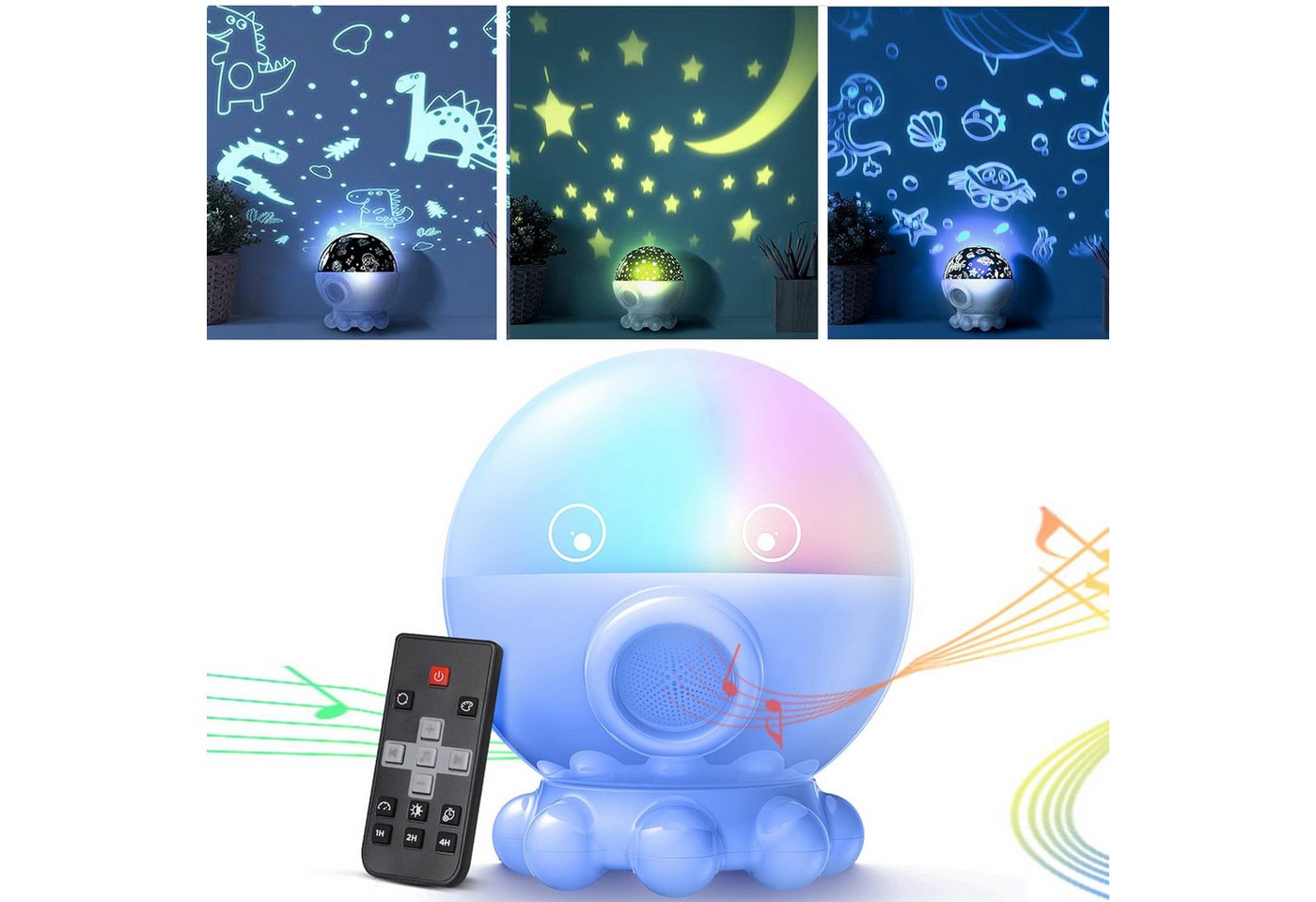 PRIISF Projektionslampe Sternenhimmel Projektor Kinder LED Nachtlicht Baby Nachttischlampe, Aufladbar, Mond Stern Projektor LED Nachtlampe Zimmer Atmosphäre Dekolicht, 360 Grad Projektionslampe Stern, Mond, Meereswelt, Dinosaurier Leuchte, Einschlafhilfe und Entspannung Geschenk für Jungen Mädchen Zimmer Deko PRIISF Projektionslampe Sternenhimmel Projektor Kinder LED Nachtlicht Baby Nachttischlampe, Aufladbar, Mond Stern Projektor LED Nachtlampe Zimmer Atmosphäre Dekolicht, 360 Grad Projektionslampe Stern, Mond, Meereswelt, Dinosaurier Leuchte, Einschlafhilfe und Entspannung Geschenk für Jungen Mädchen Zimmer Deko von PRIISF