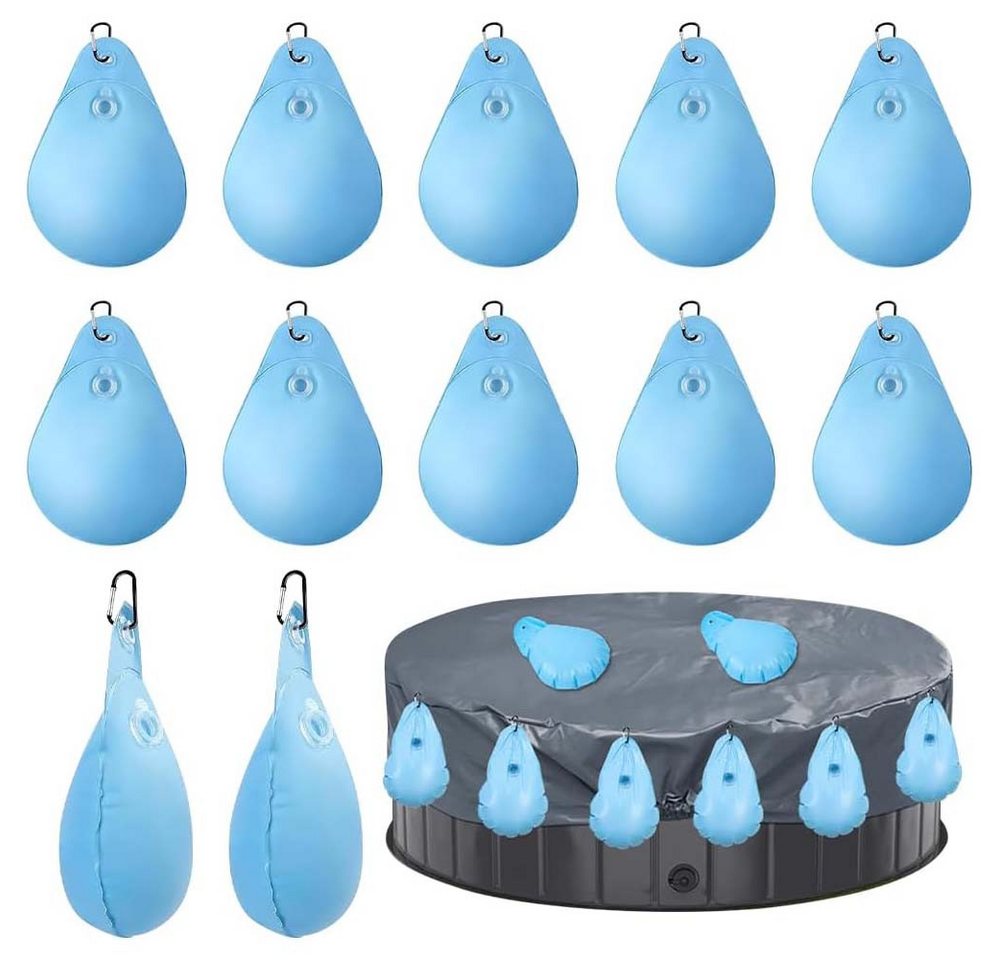 PRIISF Schwimmbecken 12er Poolabdeckung Gewichte Wassersack Poolabdeckung Hängende Tasche PRIISF Schwimmbecken 12er Poolabdeckung Gewichte Wassersack Poolabdeckung Hängende Tasche von PRIISF