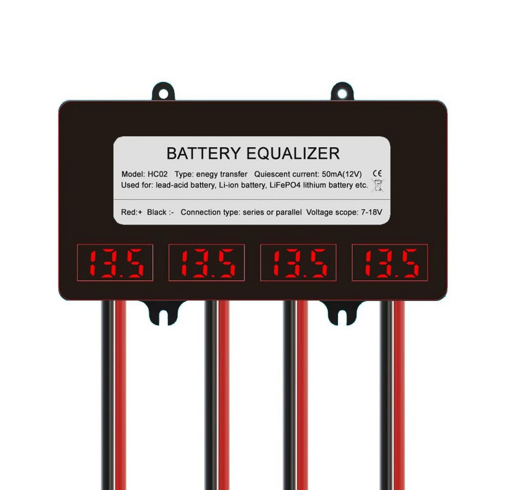 PRIISF Solarmodul Batterie Balancer 4*12V Batterie Equalizer Solar System Autos Booten, Blei Säure Lithium Ionen Lithium Eisen Phosphat usw, (LCD digitalanzeige Anzeige unterstützt Serien, Ladegerät Balance Entlader Protect Equalizer Ladungsausgleicher), Batterie Aktiv Balancer Equaliser 10 Amper HA02 HC02 PRIISF Solarmodul Batterie Balancer 4*12V Batterie Equalizer Solar System Autos Booten, Blei Säure Lithium Ionen Lithium Eisen Phosphat usw, (LCD digitalanzeige Anzeige unterstützt Serien, Ladegerät Balance Entlader Protect Equalizer Ladungsausgleicher), Batterie Aktiv Balancer Equaliser 10 Amper HA02 HC02 von PRIISF
