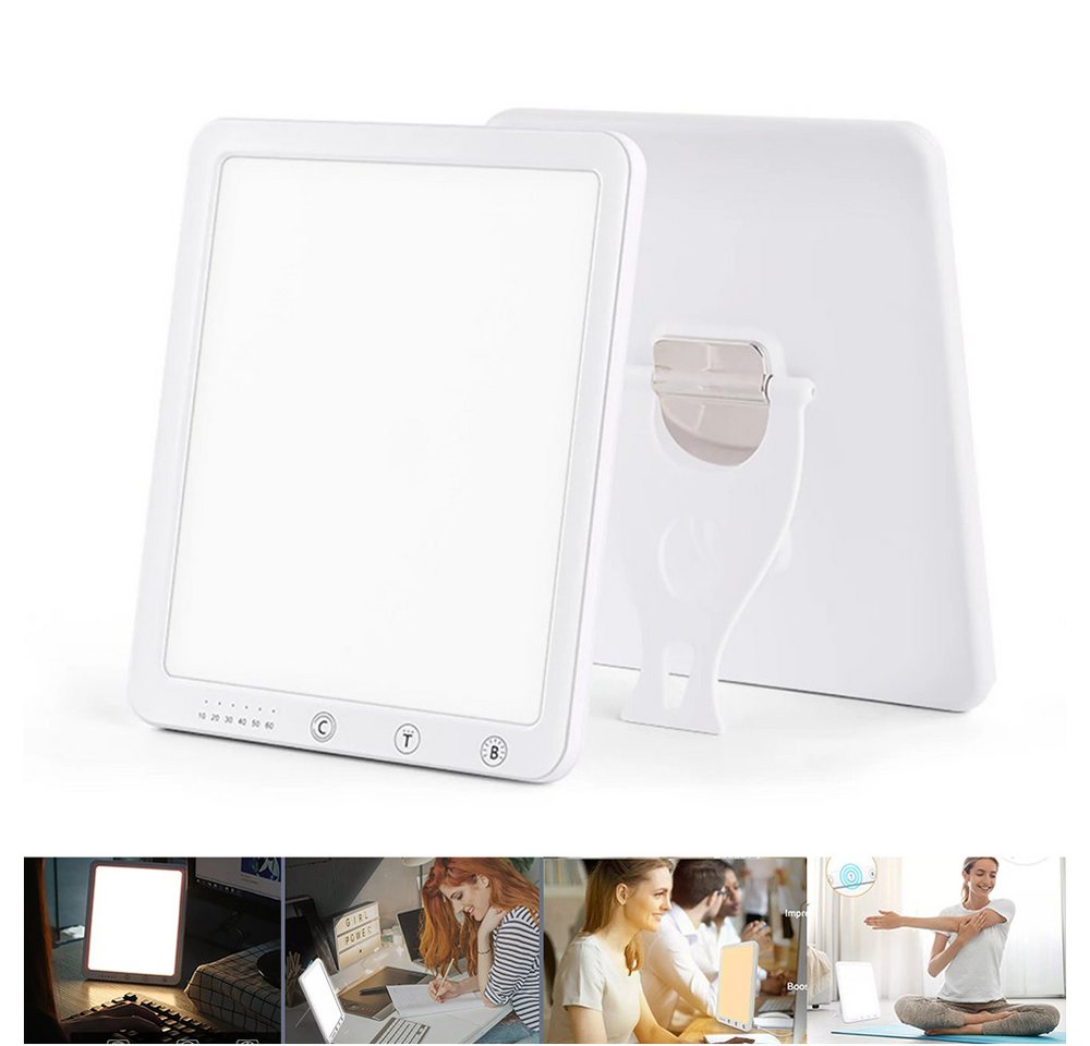 PRIISF Tageslichtlampe LED Tageslichtleuchte Lichttherapie gegen Winterdepression Lichtdusche, 10000LUX, Vollspektrum UV-Frei 3 Farbtemperaturen Dimmer Lichttherapie, simuliert Tageslicht, 5 Helligkeitsstufen, Timer Lichttherapielampe mit Standfuß Lichtdusche Lampe Medizinprodukt PRIISF Tageslichtlampe LED Tageslichtleuchte Lichttherapie gegen Winterdepression Lichtdusche, 10000LUX, Vollspektrum UV-Frei 3 Farbtemperaturen Dimmer Lichttherapie, simuliert Tageslicht, 5 Helligkeitsstufen, Timer Lichttherapielampe mit Standfuß Lichtdusche Lampe Medizinprodukt von PRIISF
