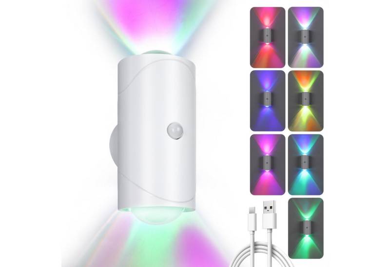 PRIISF Wandleuchte LED Nachtlicht Moderne Auf & Ab Wandlampe RGB Farbwechsel Lichteffekt, Dimmbar, Mit Usb Akku Kabellos Dimmbar Wandlampe 360° Drehbar, Empfangsbereichen Flur Strahler Licht Magnetische Leselampe, Lampe mit Bewegungsmelder Gaming Geschenke für Gamer Room Deko PRIISF Wandleuchte LED Nachtlicht Moderne Auf & Ab Wandlampe RGB Farbwechsel Lichteffekt, Dimmbar, Mit Usb Akku Kabellos Dimmbar Wandlampe 360° Drehbar, Empfangsbereichen Flur Strahler Licht Magnetische Leselampe, Lampe mit Bewegungsmelder Gaming Geschenke für Gamer Room Deko von PRIISF