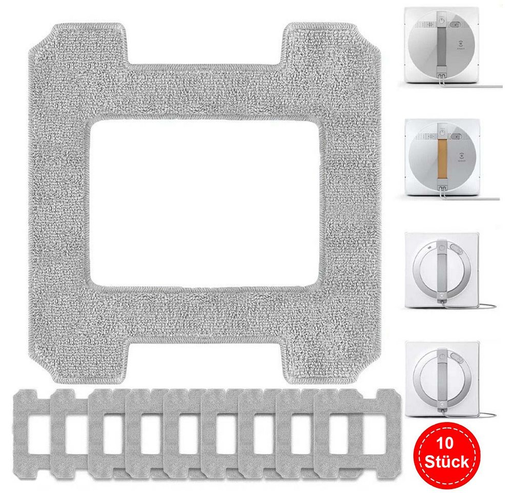 PRIISF für Ecovacs Winbot W2 W1 Serie Ersatzteile Wischtücher Reinigungspad Reinigungstuch (Mikrofasertücher, Reinigungstücher für Fensterputzer Roboter Mikrofaser Wischmop, Fensterputzroboter reinigungsmittel Nachfüllpackungen wiederverwendbar, kompatibel mit ECOVACS Winbot W2 PRO Omni / W2 PRO / W2 / W1 PRO / W1) von PRIISF