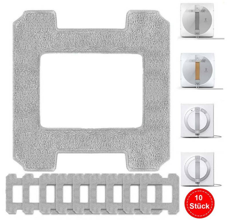 PRIISF für Ecovacs Winbot W2 W1 Serie Ersatzteile Wischtücher Reinigungspad Reinigungstuch (Mikrofasertücher, Reinigungstücher für Fensterputzer Roboter Mikrofaser Wischmop, Fensterputzroboter reinigungsmittel Nachfüllpackungen wiederverwendbar, kompatibel mit ECOVACS Winbot W2 PRO Omni / W2 PRO / W2 / W1 PRO / W1) von PRIISF