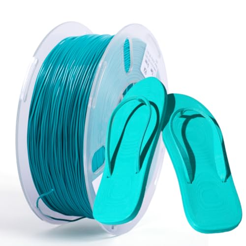 PRILINE TPU Filament, PRILINE High Flow/High Speed Printing 95A TPU Flexible Soft 3D Printer Filament 1KG 1.75mm Spool,Support Fast Printing, Green von PRILINE