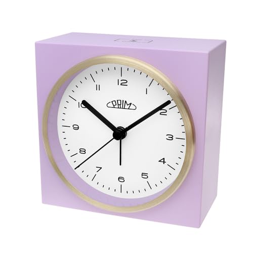 PRIM Steel Modern Alarm Clock (Lila/Gold) von PRIM