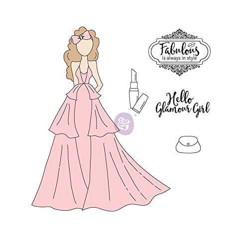 PRIMA MARKETING INC 655350912550 Julie Nutting – Haftstempel Scarlett, Papier, Embellishment von PRIMA MARKETING INC