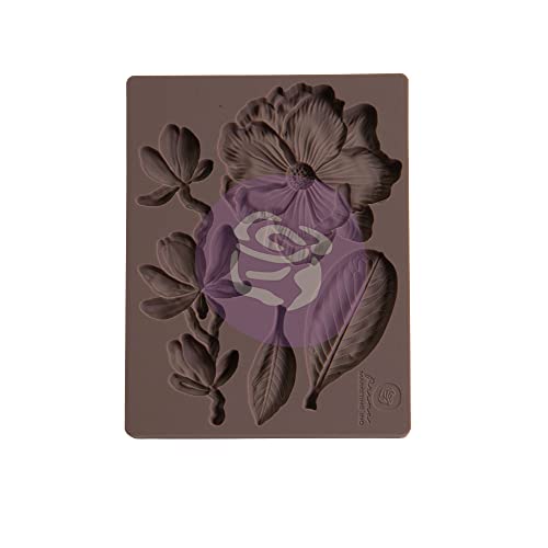 Prima Marketing Decor Mould 3.5"X4.5"X8mm-Magnolia Rouge -P658298 von PRIMA MARKETING INC