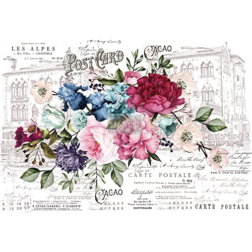 Redesign With Prima Decor Transfers Imperial Garden 44"x30" Wall Decals DIY Wallpaper Wall Stickers Murals Decor for Kitchen Living Room Bedroom Bathroom Nightstands Table Décor von PRIMA MARKETING INC