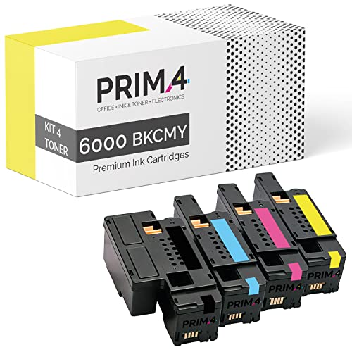 PRIMA4 - 106R01630 106R01627 106R01628 106R01629 Multipack 4x Toner Kompatibel mit Drucker Xerox Phaser 6000, 6010 N, WorkCentre 6015, 6015 VB, 6015 VN, 6015 VNI von PRIMA4