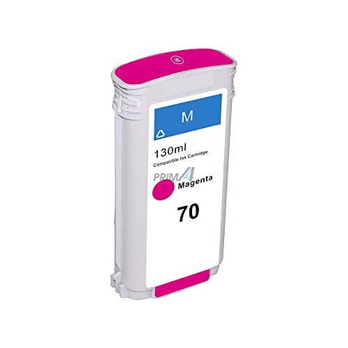 PRIMA4 - C9453A 70 130ml Magenta Pigmenttintenpatrone Kompatibel Mit Plotter Hp Z2100, Z3100, Z3200, Z5200, Z5400 von PRIMA4
