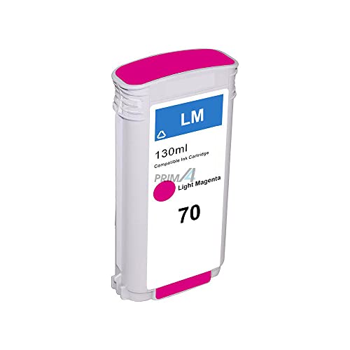PRIMA4 - C9455A 70 130ml Helles Magenta Pigmenttintenpatrone Kompatibel Mit Plotter Hp Z2100, Z3100, Z3200, Z5200 PRIMA4 - C9455A 70 130ml Helles Magenta Pigmenttintenpatrone Kompatibel Mit Plotter Hp Z2100, Z3100, Z3200, Z5200 von PRIMA4
