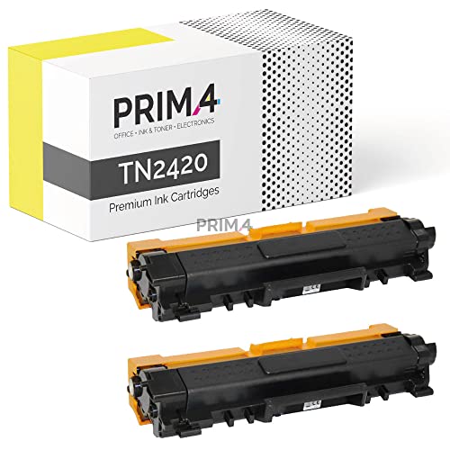 PRIMA4 - TN2420 Multipack 2X Toner Kompatibel mit Brother HL 2310, 2350, 2370, 2375, DCP 2510, 2530, 2550, MFC 2710, 2730, 2750-3k von PRIMA4