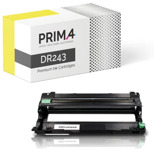 PRIMA4 - DR-243CL BK/C/M/Y Universal Trommeleinheit Kompatibel mit Drucker Brother DCP-L3550CDW, MFC-L3730CDN, MFC-L3750CDW, MFC-L3770CDW, HL-L3210CW, HL-L3230CDW, HL-L3270CDW -18k Seiten von PRIMA4