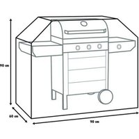 Abdeckung 90 x 60 x 90 cm Schutzhülle Gasgrills Grillwagen Grillhaube - Primaster von PRIMASTER