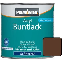 Primaster - Acryl Buntlack 750ml Nussbraun Glänzend Wetterbeständig Holz & Metall von PRIMASTER