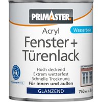 Acryl Fenster- und Türenlack 750ml Weiß Glänzend Innen & Außen - Primaster von PRIMASTER