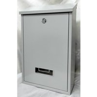 Primaster - Briefkasten Postkasten Wandbriefkasten Namensschild 2 Schlüssel Silber von PRIMASTER