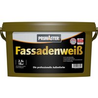 Fassadenweiß 2,5L Fassadenfarbe Weiß Außenfarbe Lotuseffekt Wetterfest - Primaster Fassadenweiß 2,5L Fassadenfarbe Weiß Außenfarbe Lotuseffekt Wetterfest - Primaster von PRIMASTER