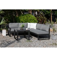 Gartenmöbel-Set Limoncello Aluminium mit verstellbarem Kopfteil Lounge Set - Primaster von PRIMASTER