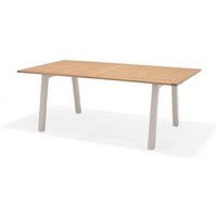 Primaster - Gartentisch Padua 195 x 100 cm Eukalyptusholz/Aluminium Esstisch von PRIMASTER