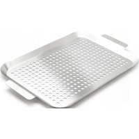 Grillschale mit Löcher Edelstahl 43 x 26 cm Grillpfanne/- platte - Primaster von PRIMASTER