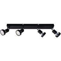 Primaster 4er LED Spot Chicago GU10 46 x 8 cm schwarz von PRIMASTER