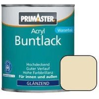 Primaster - Acryl Buntlack 375ml Hellelfenbein Glänzend Wetterfest Holz & Metall von PRIMASTER