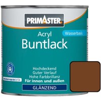 Primaster - Acryl Buntlack 750ml Lehmbraun Glänzend Wetterbeständig Holz & Metall von PRIMASTER