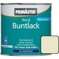 Primaster - Acryl Buntlack 750ml Perlweiß Glänzend Wetterbeständig Holz & Metall von PRIMASTER