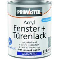 Primaster Acryl Fenster + Türenlack weiß glänzend 375 ml Acryl Lack von PRIMASTER