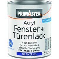Primaster Acryl Fenster + Türenlack weiß glänzend 750 ml Acryl Lack von PRIMASTER