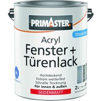 Primaster Acryl Fenster + Türenlack weiß seidenmatt 2 L Acryl Lack Primaster Acryl Fenster + Türenlack weiß seidenmatt 2 L Acryl Lack von PRIMASTER