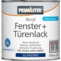 Primaster Acryl Fenster- und Türenlack 375ml Weiß Glänzend Innen & Außen von PRIMASTER