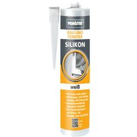 Primaster - Bau und Fenster Silikon weiß 310 ml Dichtmaterialien von PRIMASTER