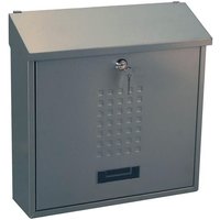 Primaster - Briefkasten 360 x 100 x 370 mm silber Wandbriefkasten Postkasten von PRIMASTER