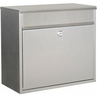 Primaster - Briefkasten Liba Postkasten Wandbriefkasten 2 Schlüssel Silber von PRIMASTER