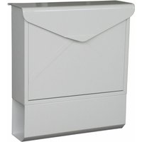 Primaster - Briefkasten Xin Postkasten Wandbriefkasten 2 Schlüssel weiß von PRIMASTER