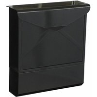 Primaster Briefkasten Xin Wandbriefkasten Zeitungsrolle Postkasten Stahl schwarz von PRIMASTER