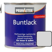 Buntlack 125ml Lichtgrau Hochglänzend Wetterbeständig Holz & Metall - Primaster von PRIMASTER