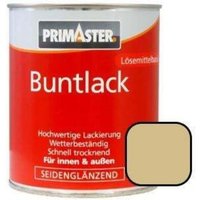 Buntlack 375ml Beige Seidenglänzend Wetterbeständig Holz & Metall - Primaster von PRIMASTER