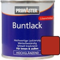 Buntlack 750ml Feuerrot Hochglänzend wetterbeständig Holz & Metall - Primaster von PRIMASTER