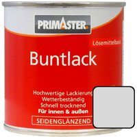 Primaster - Buntlack 750ml Lichtgrau Seidenglänzend Wetterbeständig Holz & Metall von PRIMASTER