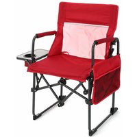 Primaster - Camping Regiestuhl Rot Campingstuhl 53x58x87cm Getränkehalter von PRIMASTER