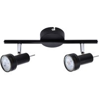 Primaster Deckenstrahler 2er LED Spot New York GU10 8 x 30 x 12 cm schwarz Deckenlampen & Kronleuchter Primaster Deckenstrahler 2er LED Spot New York GU10 8 x 30 x 12 cm schwarz Deckenlampen & Kronleuchter von PRIMASTER