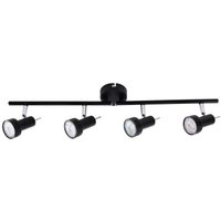 Primaster Deckenstrahler 4er LED Spot New York GU10 8 x 62 x 14 cm schwarz Deckenlampen & Kronleuchter Primaster Deckenstrahler 4er LED Spot New York GU10 8 x 62 x 14 cm schwarz Deckenlampen & Kronleuchter von PRIMASTER