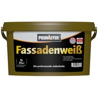 Fassadenfarbe 5 l weiß Dispersionsfarbe Wandfarbe Aussenfarbe - Primaster Fassadenfarbe 5 l weiß Dispersionsfarbe Wandfarbe Aussenfarbe - Primaster von PRIMASTER