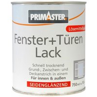 Primaster - Fenster- und Türenlack 750ml Weiß Seidenglänzend Innen & Außen von PRIMASTER