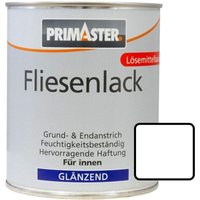 Fliesenlack 750 ml weiß glänzend Fliesen Lack Fliesenfarbe - Primaster von PRIMASTER